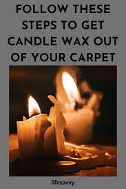 candle wax out of your carpet lifesavvy