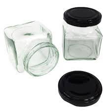 nutley s 130ml square glass jars with