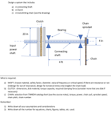 Solved Design A System That Includes A A Connecting Shaf