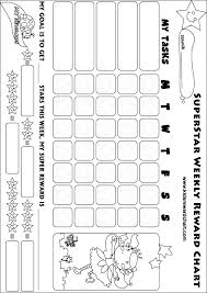 Free Printable Weekly Chart For Girls