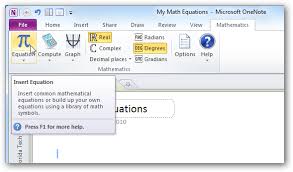 Graph Equations In Word And Onenote