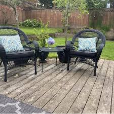 Dubbin Outdoor Wicker Dinning Chair