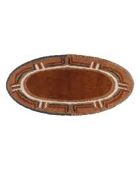 karibu wool ethnic oval rug 110 x 200 cm
