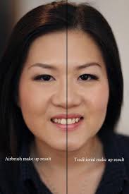 airbrush makeup and traditional makeup