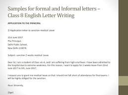sles for formal and informal letters