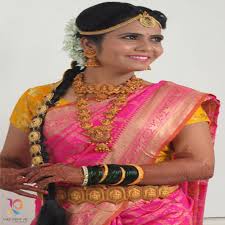 south indian normal bridal makeup