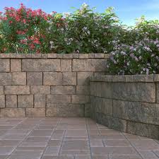 Pavestone Rockwall Large 6 In X 17 5 In X 7 In Pecan Wall