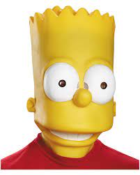 Fictional character from the simpsons franchise. Bart Simpson Mask Carnival Mask Horror Shop Com