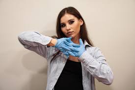 hands latex gloves 3309529 stock photo