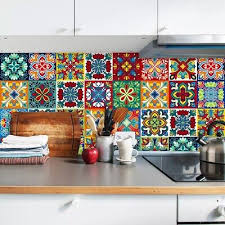 Colourful Ceramic Tiles Wall Stickers