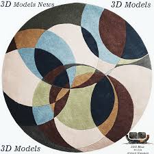 round modern carpet 3d models news