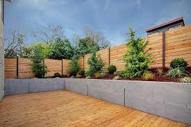 Sloped Garden Fence Design