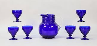 Cobalt Glass For At Auction