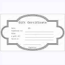 gift certificate templates editable