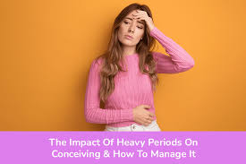 heavy periods on conceiving