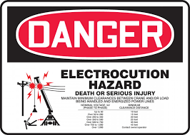 Osha Danger Safety Sign Electrocution Hazard Death Or Serious Injury