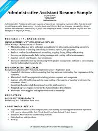 Administrative Assistant Resume Example Executive Template