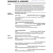 Professional Profile Resume Examples Outathyme Com