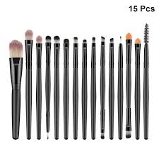 15pcs makeup brushes kit wooden handle