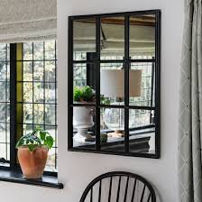 Brookby Small Black Window Mirror One