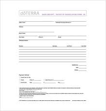Sales Receipt Form Receipt Template Doc For Word Documents