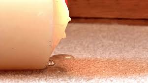 get wax out of a carpet with no iron