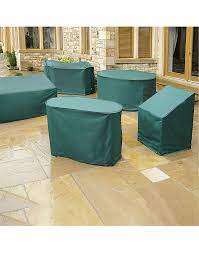 Green 4 Seater Round Patio Set Cover