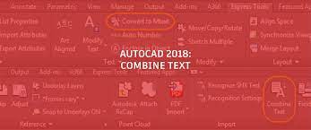 combine text autocad autodesk
