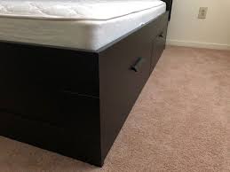 ikea brimnes bed frame with storage and
