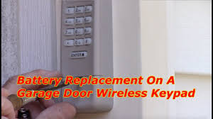 garage door wireless keypad