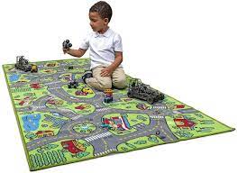 race car track rug play mat for