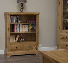 Deluxe Solid Oak Small Bookcase House