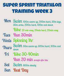 beginner super sprint triathlon plan