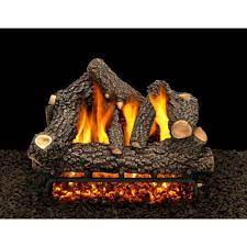in vented propane gas fireplace log