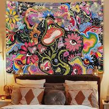 Psychedelic Wall Tapestry Fabric Wall