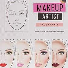 makeup artist face charts