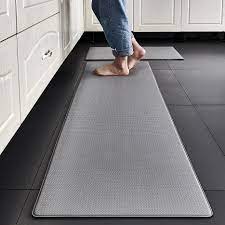 pvc washable kitchen mat gray vinyl non