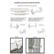 Seves Mortar System Glass Block Spacers