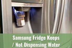 Our samsung fridge/freezer (only 1 year old) leaks water from the top of the fridge comparment about once a day. Samsung Fridge Keeps Not Dispensing Water Ready To Diy