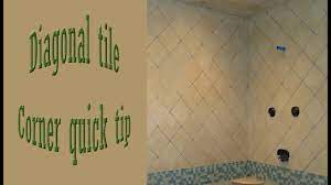 diagonal corners on walls tile