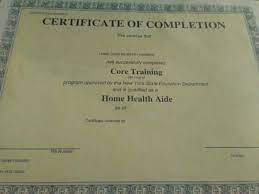 health aide hha 84 hours certificate