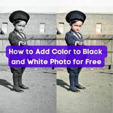 color to black and white photos