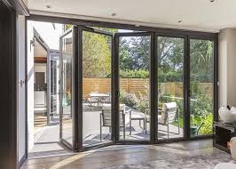 fire proof aluminium bifold patio doors