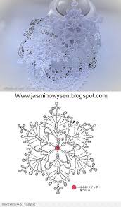 Crochet Snowflake With Chart Virkatut Kukat Virkatut