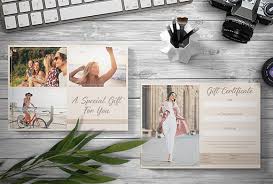 gift certificate template photo