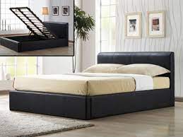 Faux Leather Ottoman Bed