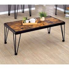 Designed with a black finish, this coffee table is great for adding a. Furniture Of America Fizi Industrial Black Wood Rectangle Coffee Table On Sale Overstock 10938935