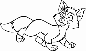 Pretty cat lps coloring page. Fox And The Hound Coloring Pages Cartoons Fox And The Hound Printable 2020 2768 Coloring4free Coloring4free Com