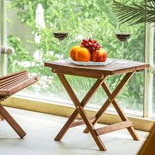 Melino Wooden Folding Table Made From
