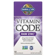 vitamin code raw zinc 60 capsules